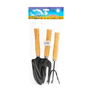 SET DE JARDINERIA X 3PCS MANGO MADERA